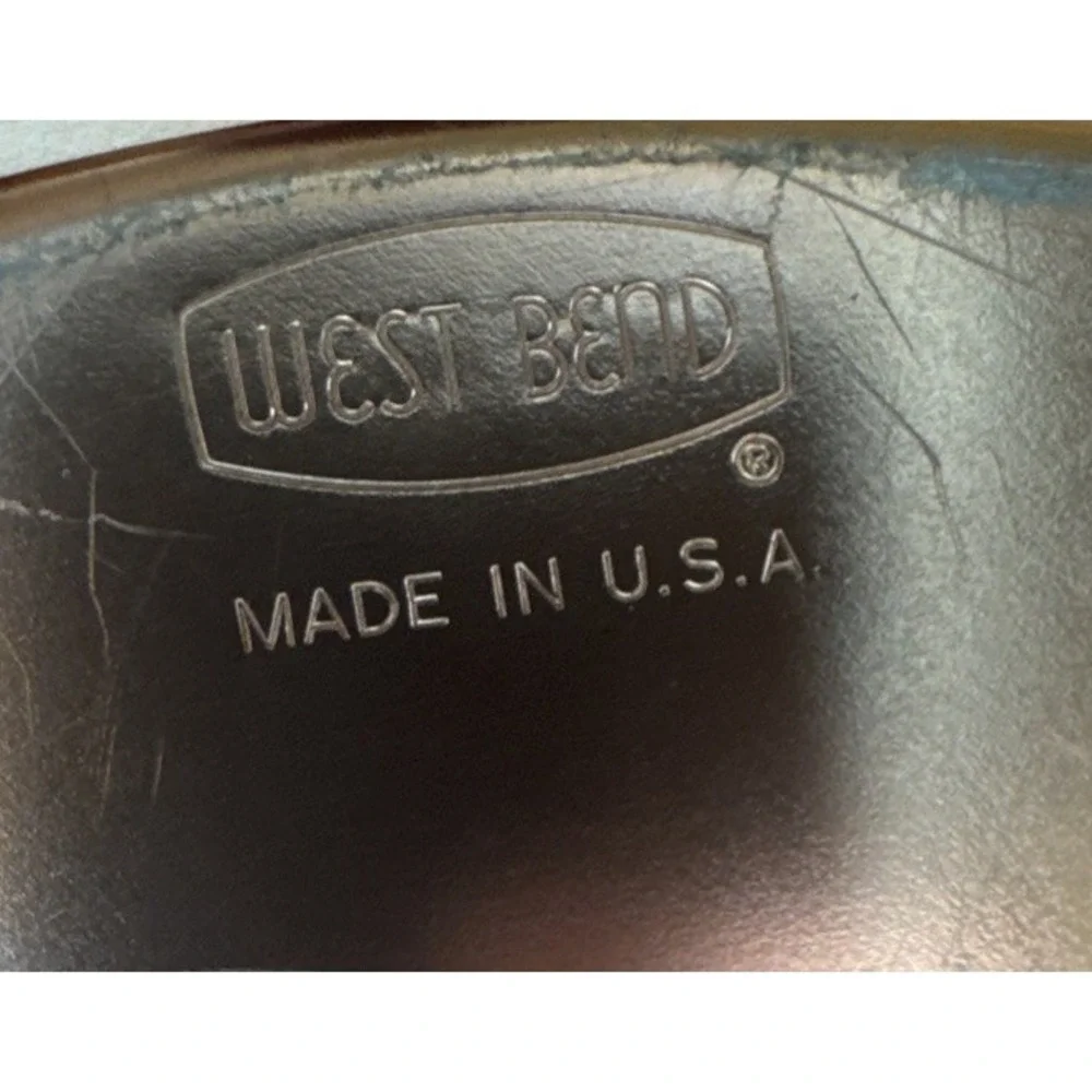 Vintage West Bend Copper Cake Carrier Aluminum Locking Cover 1950s Retro 14.5